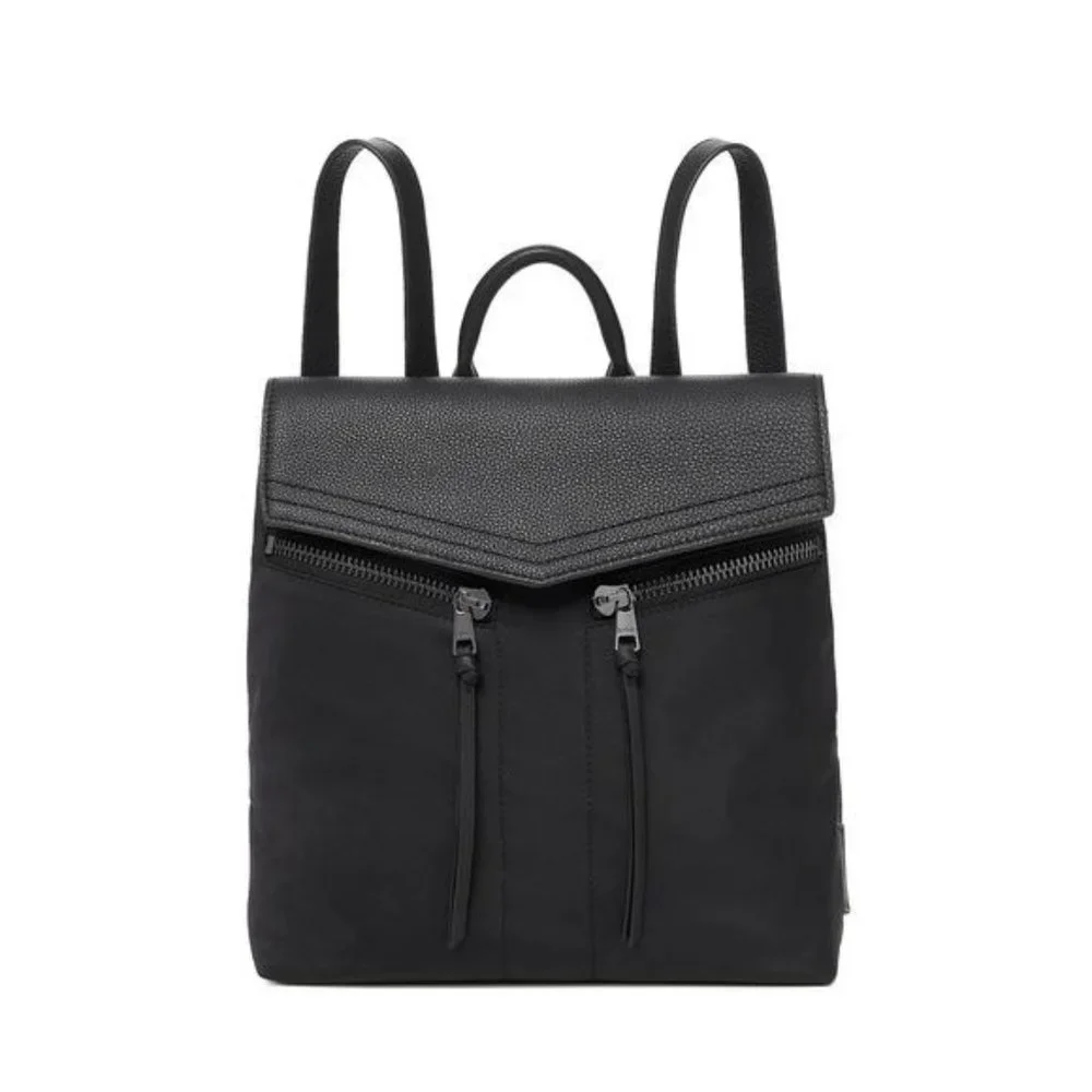 Botkier Trigger Nylon Backpack In Black/Gunmetal